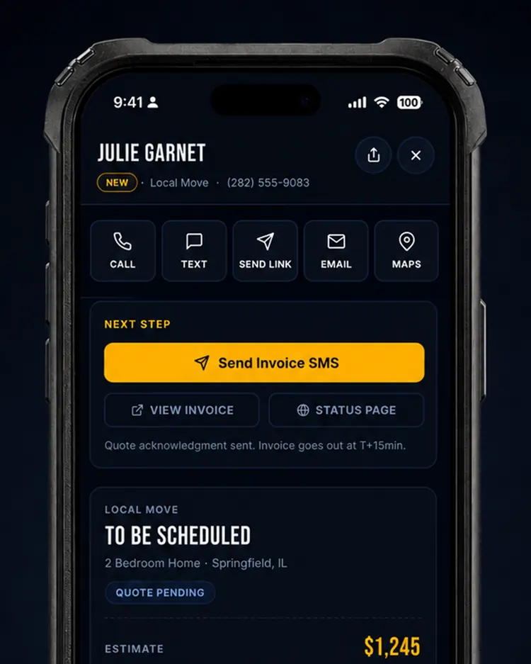 One screen tells you the next step on every job.